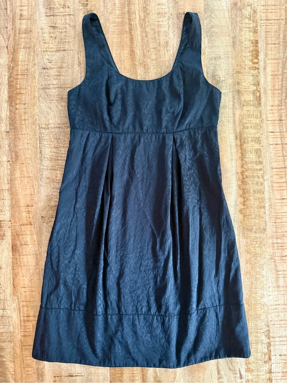 White House Black Market Black Textured Asymmetrical Dress